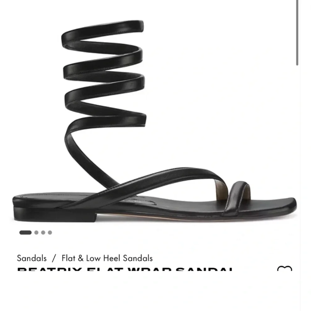 Stuart Weitzman Beatrix Flat Wrap Sandal